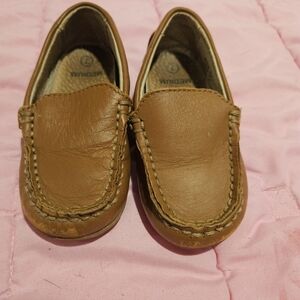 Footmate Brooklyn 9205 Chestnut Toddler Boy Slip On Dress Shoes. Size 7m